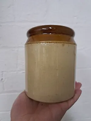 Buy  Vintage Saltglazed Stoneware Jar Storage Pot Vase 6 Inches Tall Medium ,. • 14.99£