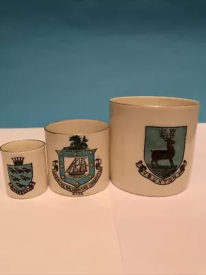 Buy Three Goss China One Handled Mugs Different Sizes  • 3£