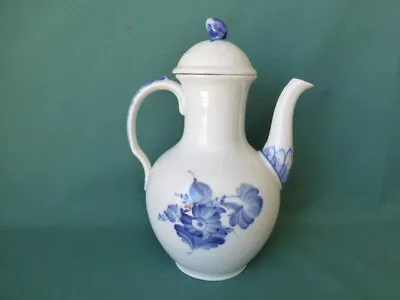 Buy Antique Royal Copenhagen Denmark Floral Blue And White Decorated Coffee Pot • 52.16£