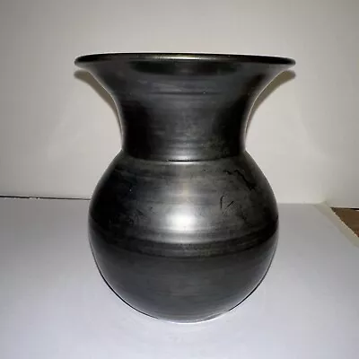 Buy Prinknash Pottery Balboas Shaped Vase  - Gun Metal Grey 16cm • 5.99£