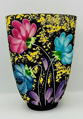 Buy Vintage Italian Ceramic, Alvino Bagni For Raymor Wax Resist Floral Vase • 95£