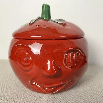 Buy Vintage SylvaC Red Tomato Novelty Face Pot No.4751 12cm X 12cm Original Sticker • 24.50£