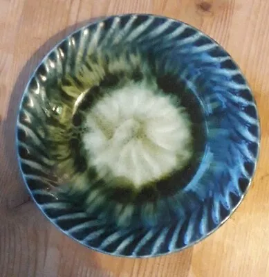 Buy Vintage Porthmadog Cymru Blue Ceramic Dish • 12£