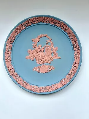Buy VGC Limited Edition WEDGWOOD Blue & Pink Jasperware Valentine's Day 1987 Plate • 62£