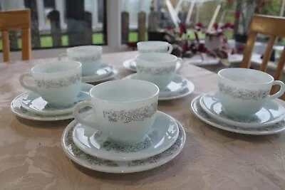 Buy Vintage Pyrex  Wild Bryony  Rare Set Of 6 Cups, Saucers And Side Plates • 25£