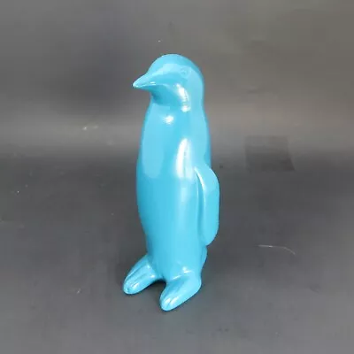 Buy Louisville Stoneware Iconic TEAL Penguin Art Pottery Handmade Figurine 6” • 43.22£