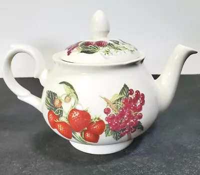 Buy Strawberry Teapot Royal Creamware Fine China England Chatsford Berries Vtge • 20.79£
