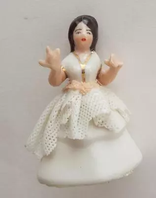 Buy Vintage Authentic Dresden Germany Porcelain China Figurine MINATURE 2 X 1 • 30.67£