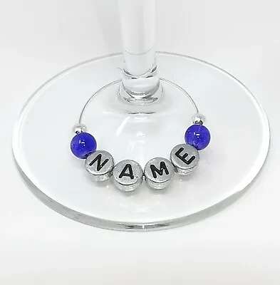 Buy Personalised Name Wine Glass Charms Birthdays Weddings Hen Parties Christmas • 1.95£