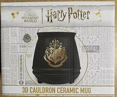 Buy Harry Potter Hogwarts Crest Ceramic Cauldron Mug • 12.95£