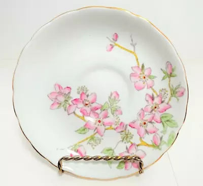 Buy Vintage Tuscan Fine English Bone China Tea Saucer Pink Floral Pansies Gold Trim • 9.59£