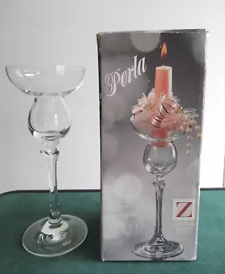 Buy Vintage German Perla Schott-zwiesel Glass Crystal Stem Candle Holder & Box • 2.99£