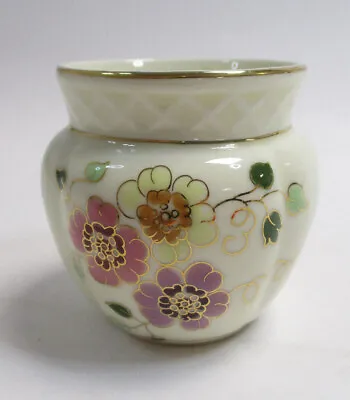 Buy Zsolnay Hungary Vase Vintage Pecs Hand Painted Gold Trim Butterfly Floral 1980s • 40£