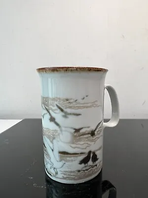 Buy 1x Vintage Dunoon Ceramics Costal / Marsh Bird Scene  Stoneware Coffee Mugs • 7.64£