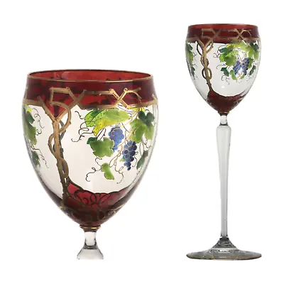 Buy MEYR's NEFFE - Art Nouveau / Jugendstil Enamel Hock Wine Glass - 19cm • 295£