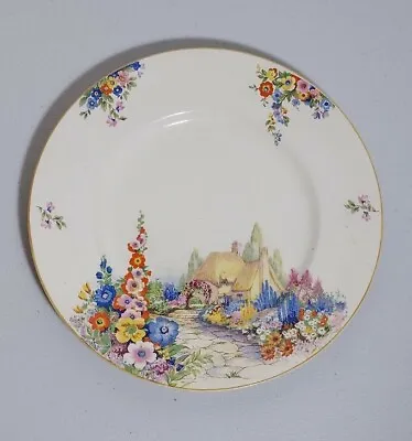 Buy Vintage 1930's  Decorative Plate Swinnertons Old English Cottage Gardens #CC5 • 12£