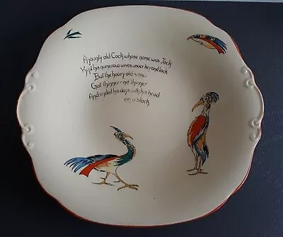 Buy Antique Arcadian A&S (Arkinstall & Son) Cockerel Comical Rhyme China Plate • 11.95£