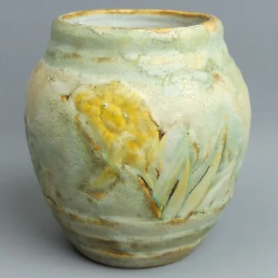 Buy Art Deco Denby Danesby Ware Regent Pasterl Floral Pottery Vase • 42£