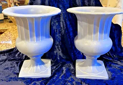 Buy Elegant Minimalist Classic Czechoslovakia Erphila Art Pottery Urns Shaped Vases • 77.03£