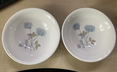 Buy 2 Wedgwood Ice Rose 15cm/6  Dessert/Cereal Bowls Perfect • 8.50£