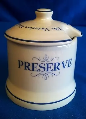 Buy 1869 Victorian Kitchen Pottery Co Preserve Pot Or Jam Jar Blue • 14.99£