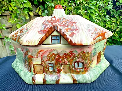 Buy PRICE KENSINGTON Vintage Hand Painted Pottery Ye Olde Cottage Butter Cheese Dish • 22.99£