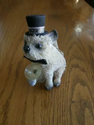 Buy Pottery Barn Bottlebrush New Years Eve Puppy Dog With Martini Christmas Ornament • 8.66£