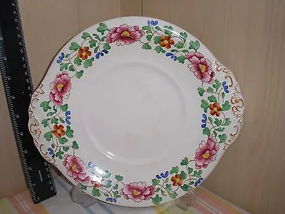 Buy ANTIQUE C.1930 BOOTHS Dolly Varden SILICON CHINA PLATE 25x28cm • 3.20£