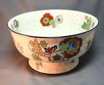 Buy England Crown Ducal Large Pedestal Fruit Bowl W/Flowers Art Deco  Art Pottery • 295.84£