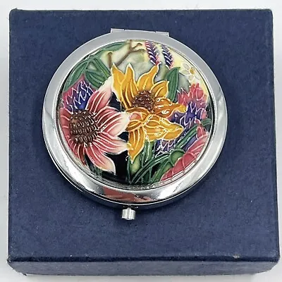 Buy Lovely Colourful Flower Design Old Tupton Ware Compact Mirror In Box - Gift Idea • 12.90£