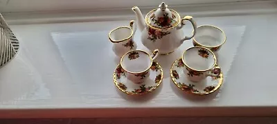 Buy Royal Albert Old Country Roses Vintage Miniature Tea Set • 39.95£