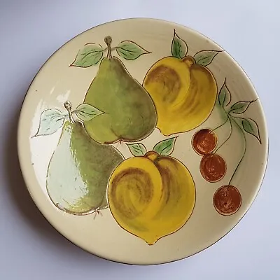 Buy Puigdemont Spain Ceramic Art Pottery Fruit Plate 32cm Hand Painted Spanish VTG • 37.50£