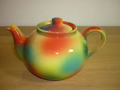 Buy Swineside Teapottery Multicoloured Rainbow Teapot • 14.99£
