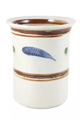 Buy Vintage Canadian Studio Art Pottery Cylinder Vase Signed Sam Uhlick Handcrafted • 21.69£
