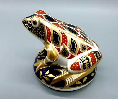 Buy Royal Crown Derby English Bone China Frog Paperweight Figurine Collectible • 58£