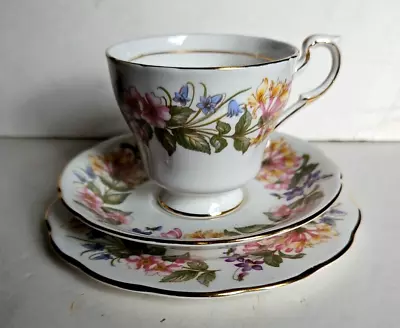 Buy Two X Paragon Bone China Tea Trios In The  Country Lane  Pattern • 11£