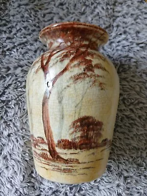 Buy Rare RADFORD Burslem Pottery 6  Tree Vase Painted By J.Harrison • 20£