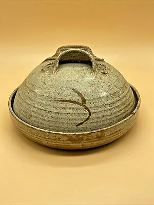 Buy Attractive Oriental Style Handmade Lidded Stoneware Dish In Speckle Glaze • 29.69£