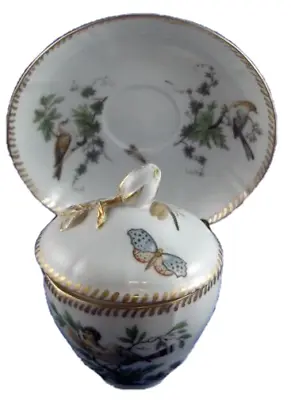 Buy Antique 18thC Royal Copenhagen Porcelain Bird Scene Cup & Saucer Porzellan Tasse • 537.94£