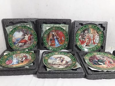 Buy 6 Limoges Collector Plates Josephine & Napoleon Bonaparte By Boulme 1984-86 • 80.51£