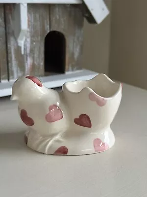 Buy 🐣 Rare Emma Bridgewater Chick Egg Cup ~  Pink Hearts • 59.95£