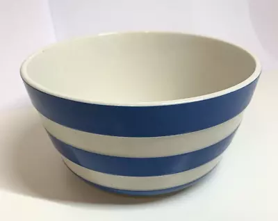 Buy Vintage - Cornish Blue Sugar Bowl 12x6.5cm - T.G.Green Cornishware 1960s • 18£
