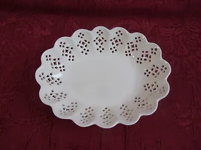 Buy Royal Creamware Occasions Fine China Oval Reticulated Footed Candy Dish 8  • 24.99£