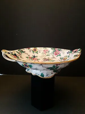 Buy Antique Crown Ducal Ware England  Ascot  Chintz Footed With Handles Bowl 12 X 9  • 99.35£