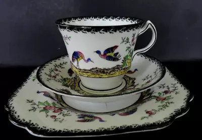 Buy Art Deco Vintage China Tea Set Trio.Melba China. Hand Painted Melba Rose. 2764 • 15.95£
