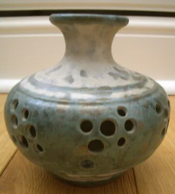 Buy Studio Pottery Vase Shelf Pottery Halifax Hand Crafted Vintage Stoneware • 9.95£
