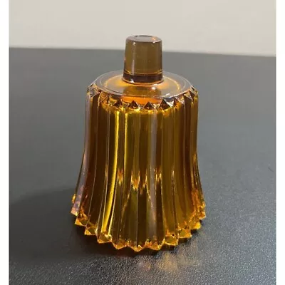 Buy Vintage Amber Glass Ribbed Cut Peg Votive Candle Holder Sconce • 6.61£