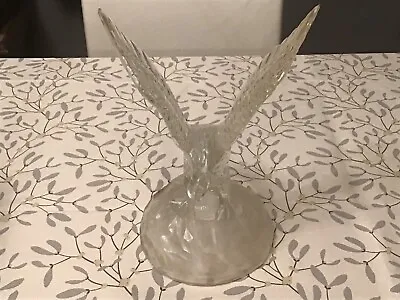 Buy Lead Crystal D'arques Glass Eagle Bird Figurine Ornament Sculpture • 10£