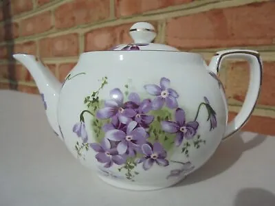 Buy Hammersley England Bone China Victorian Violets Small Teapot Excellent • 33.18£
