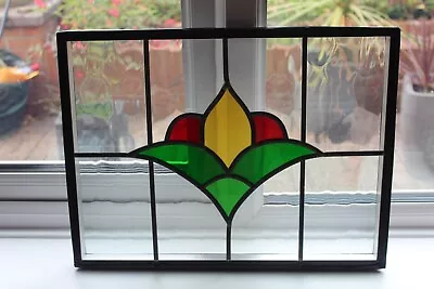 Buy Heavy Quality Stained Glass Panel, Window, Weighing 3409 Gramms  A Nice Piece. • 65£
